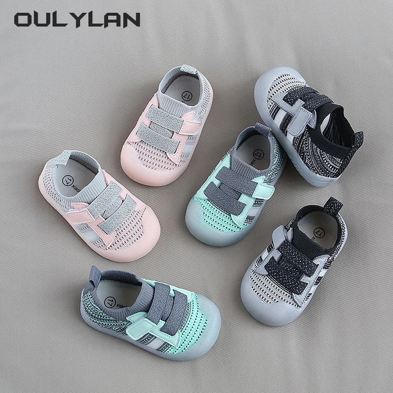 

Girls Walking Shoes Children's Casual Sports Shoes Mesh Breathable Boy Soft Soles Anti-skid Baby Walking Shoes Baby Sports Shoes