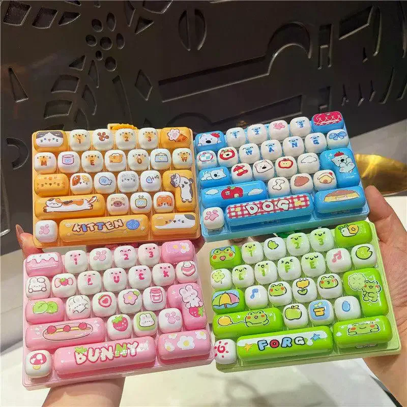 1Pcs Cute Keyboard Shaped Fidget Toy, Stress Relief Press Decompression Toy, Anxiety Relief Desk Decor For Adults