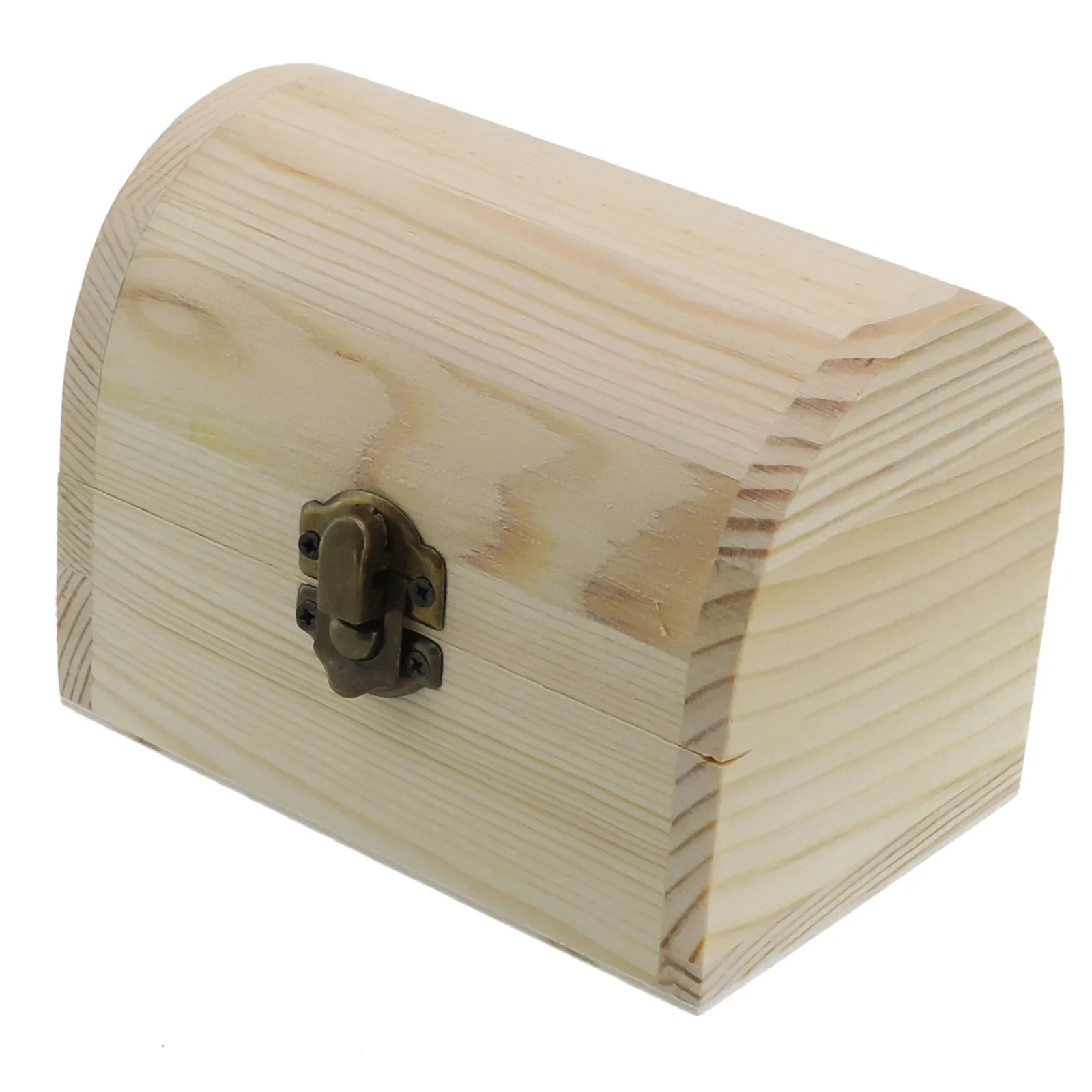 Boxes Wooden Box Wooden box Utility Accessories Trinket Decorate Plain Small/Large Wedding Arched Hinged Boxes