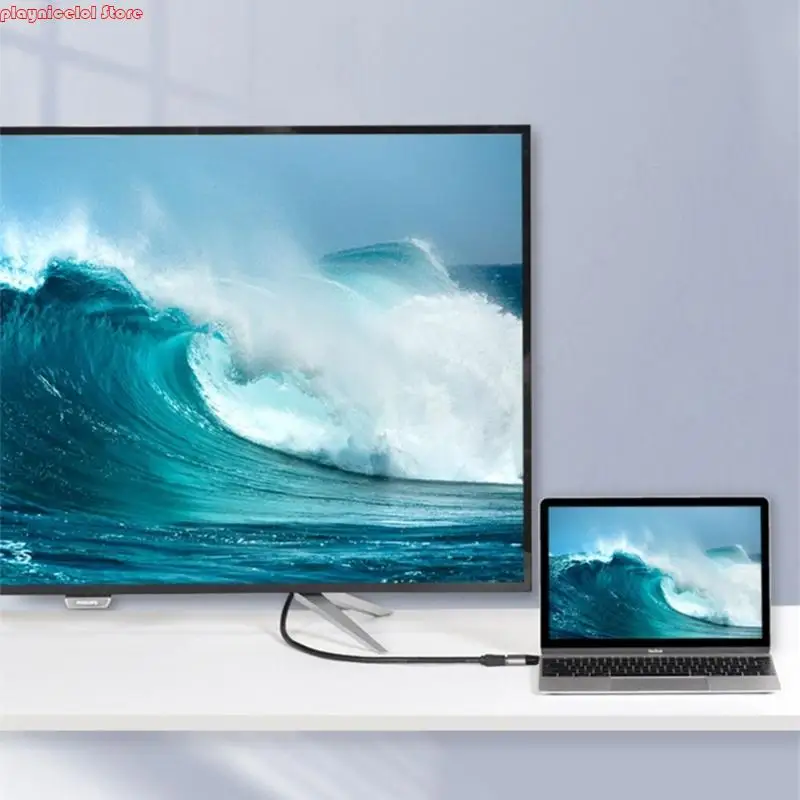 E8BAアルミニウムシェルポータブルコンバーターラップトップテレビプロジェクター用ユニバーサルUSBタイプC男性アダプター