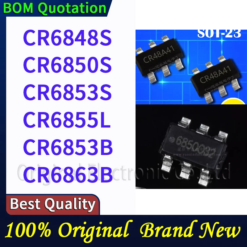 

5pcs/lot CR6848S CR6850S CR6853S CR6855L CR6853B CR6863B In stock Original High quality