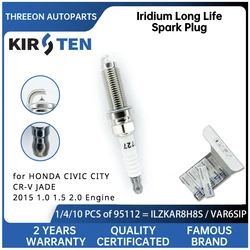 KIRSTEN Iridium Spark Plug for HONDA CITY 4 5 7 1.0 1.5 Type-R CR-V MK5 1.5 HR-V JADE SHUTTLE MPV ILZKAR8H8S 1229059B003/5PAA01