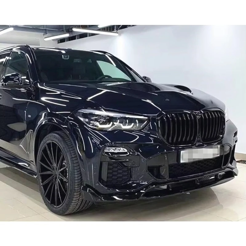 2019+ X5 G05 M Sport Body Kit Carbon Fiber Front Bumper Lip Splitter Diffuser Set for BMW X5 G05