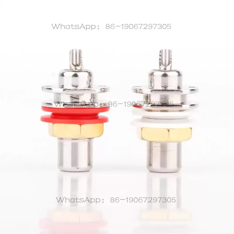 26598 Rhodium Plated RCA Female, Audio Connector RCA Plug Female