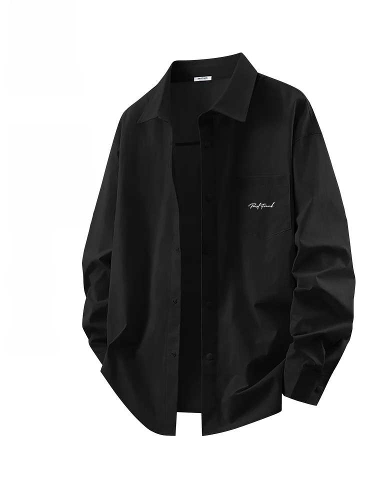 

Мужская летняя тонкая рубашка из ледяного шелка с длинным рукавом, с защитой от УФ-излучения, свободного кроя, для повседневной носки, с животным принтом