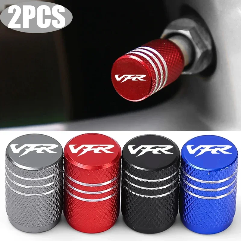 2pcs Motorcycle Tyre Rim Air Port Tire Valve Wheel Stem Caps Covers for VFR 400 750 800 800F Fi/W1 VTEC 1200F 1200X 2024