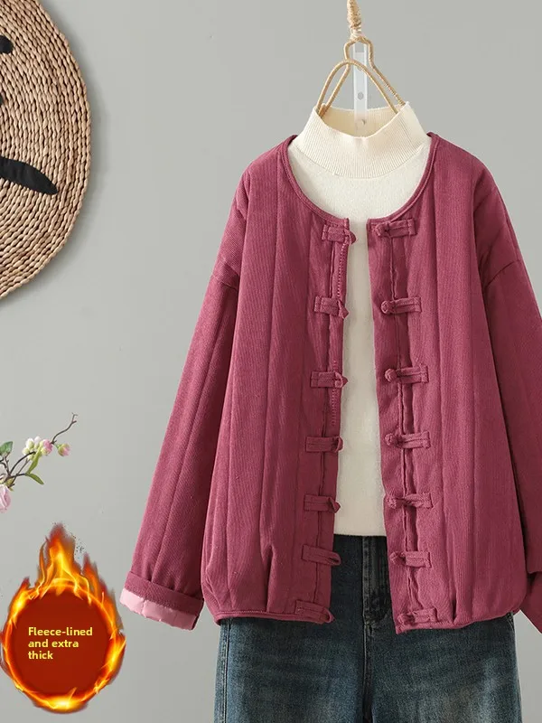 

Женское длинное пальто-свек Thiened Cotton Jaet Sweet Sle на пуговицах, теплая зимняя верхняя одежда, тяжелый рабочий цвет, жареный хлопок...