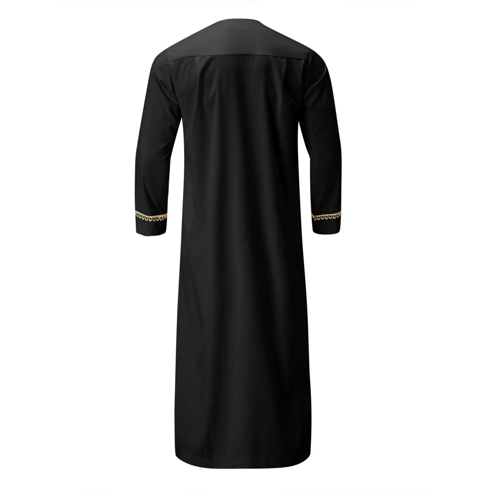Caftano a maniche lunghe da uomo Thobe stile musulmano per uomo Abito casual Caftano per uomo Musulmano Pakistan Abbigliamento Uomo Arabo Mens Thobes
