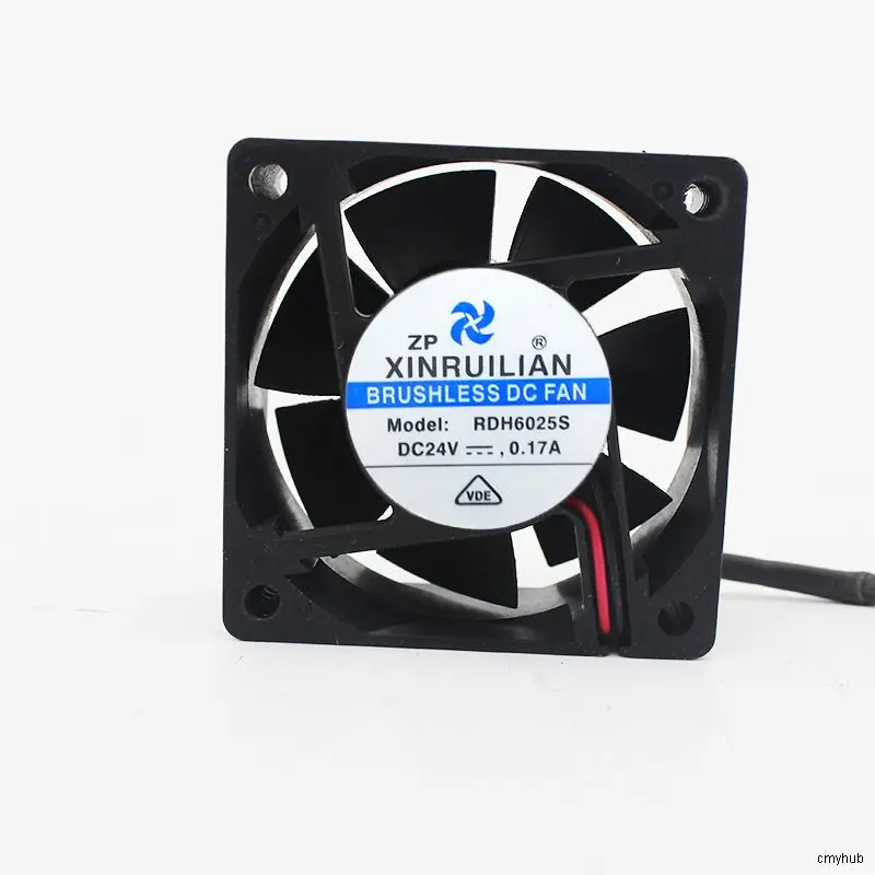 

2-проводный охлаждающий вентилятор для XINRUILIAN RDH6025S DC24V 0.17A 6025 6 см 60 мм 60*60*25 мм RDH6025S