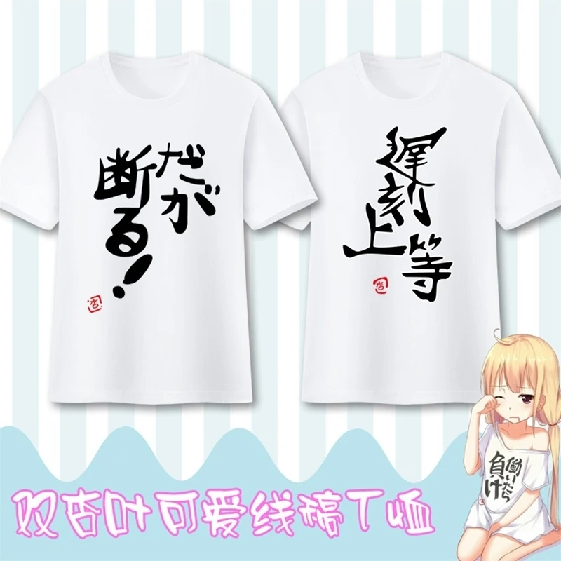

Fashion Women's T-shirt Anime 3D Printing Chinese Character Role-playing Style Short Sleeved Summer Top Casual Streetwear