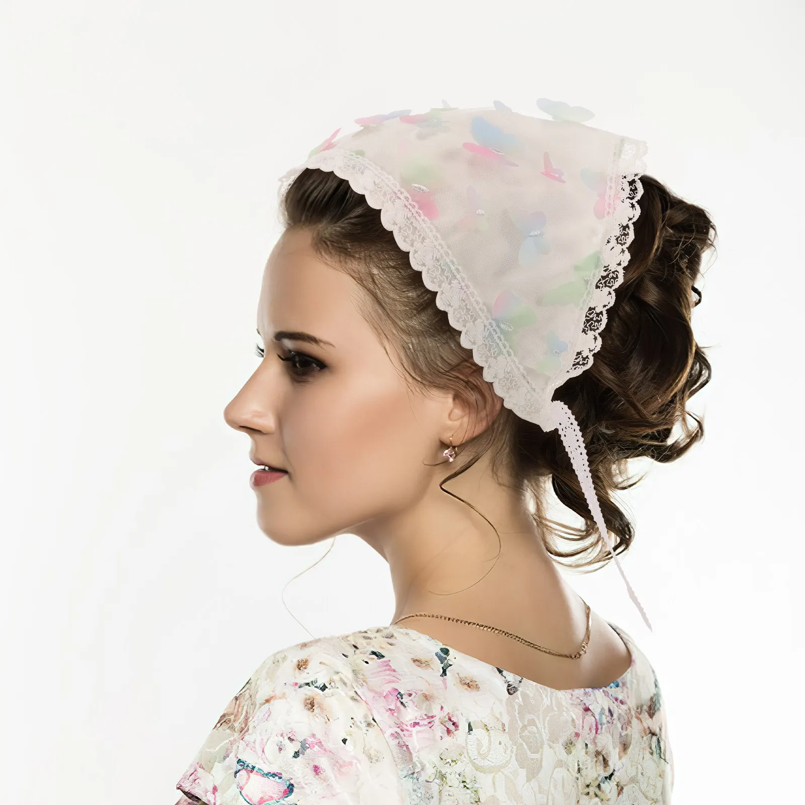 

Кружевная повязка-бандана для женщин: мягкая, удобная, из ткани, для волос, как аксессуар к любому наряду