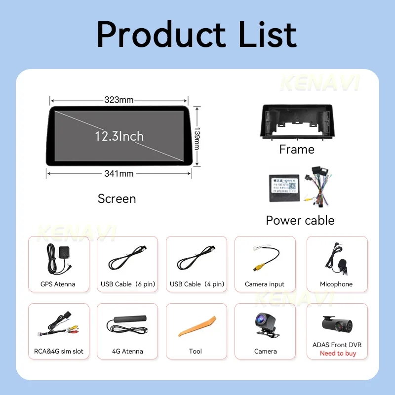 12.3 inch Android13 For Ford Focus 2018-2022 Car Radio DVD Multimedia Player GPS Navigation 2 Din Carplay Head Unit With Screen