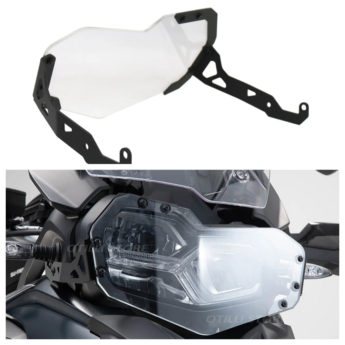 

Для BMW F750GS F850GS 2017, новая защита фар мотоцикла, акриловая защита для фар с крышкой объектива, аксессуары для мотоциклов