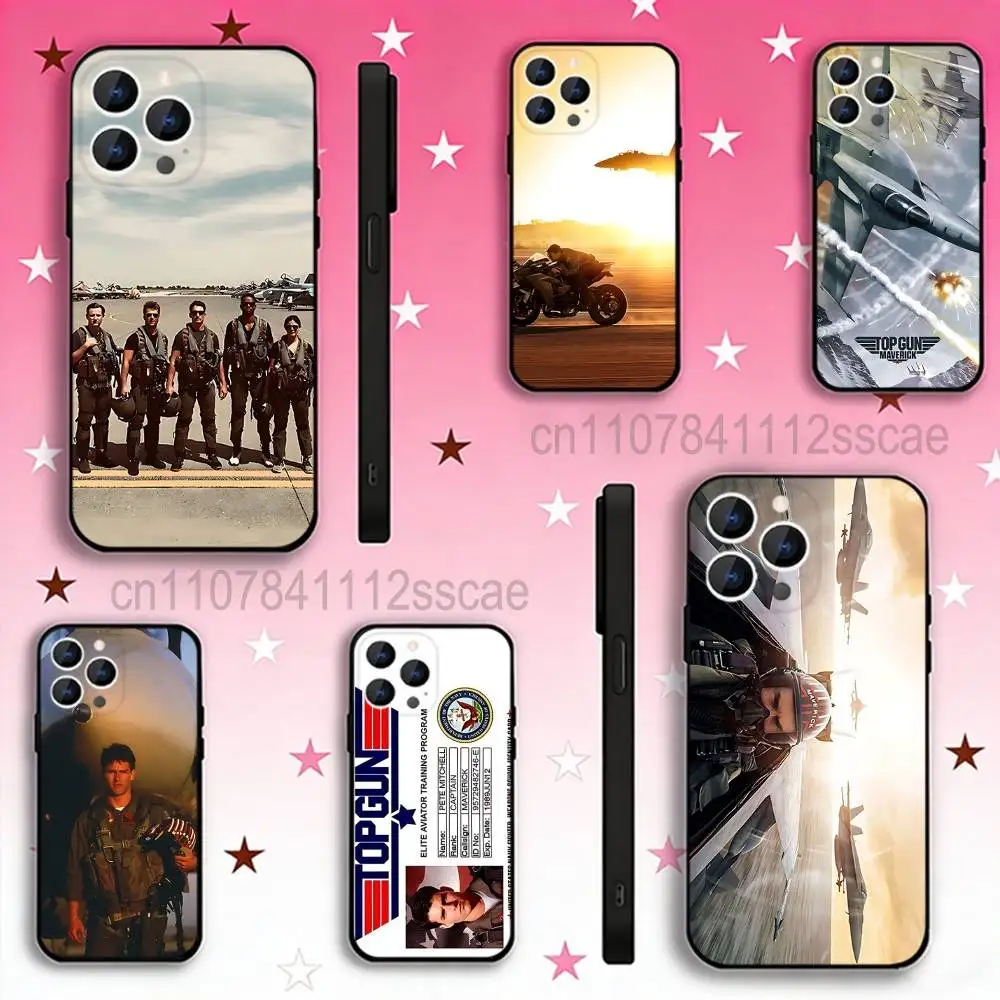 

Movie Top G-Gun Maverick Phone Case Silicone Soft For IPhone 16,17,15,11,13,12,14,Mini,Pro,Max,Plus,Air,E Black