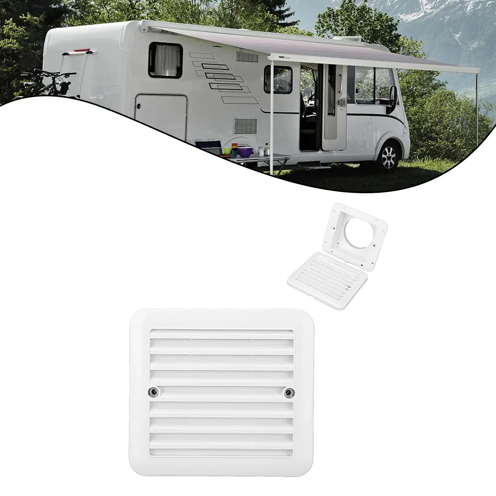Efficient Air Vent Outlet for RVs Featuring Water Resistant Side Grille Suitable for Bathrooms Kitchens and Vehicle Storage