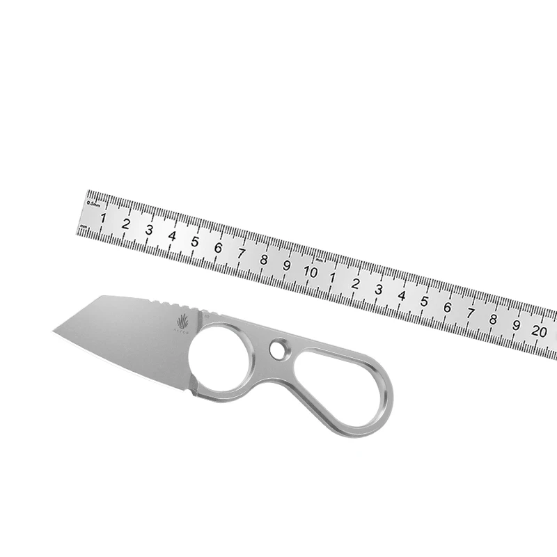 Imagem -02 - Kizer-mini Canivete Faca de Lâmina Fixa 1061a1 a2 d2 Lâmina d2 Handle Mini Tactical Knife Edc