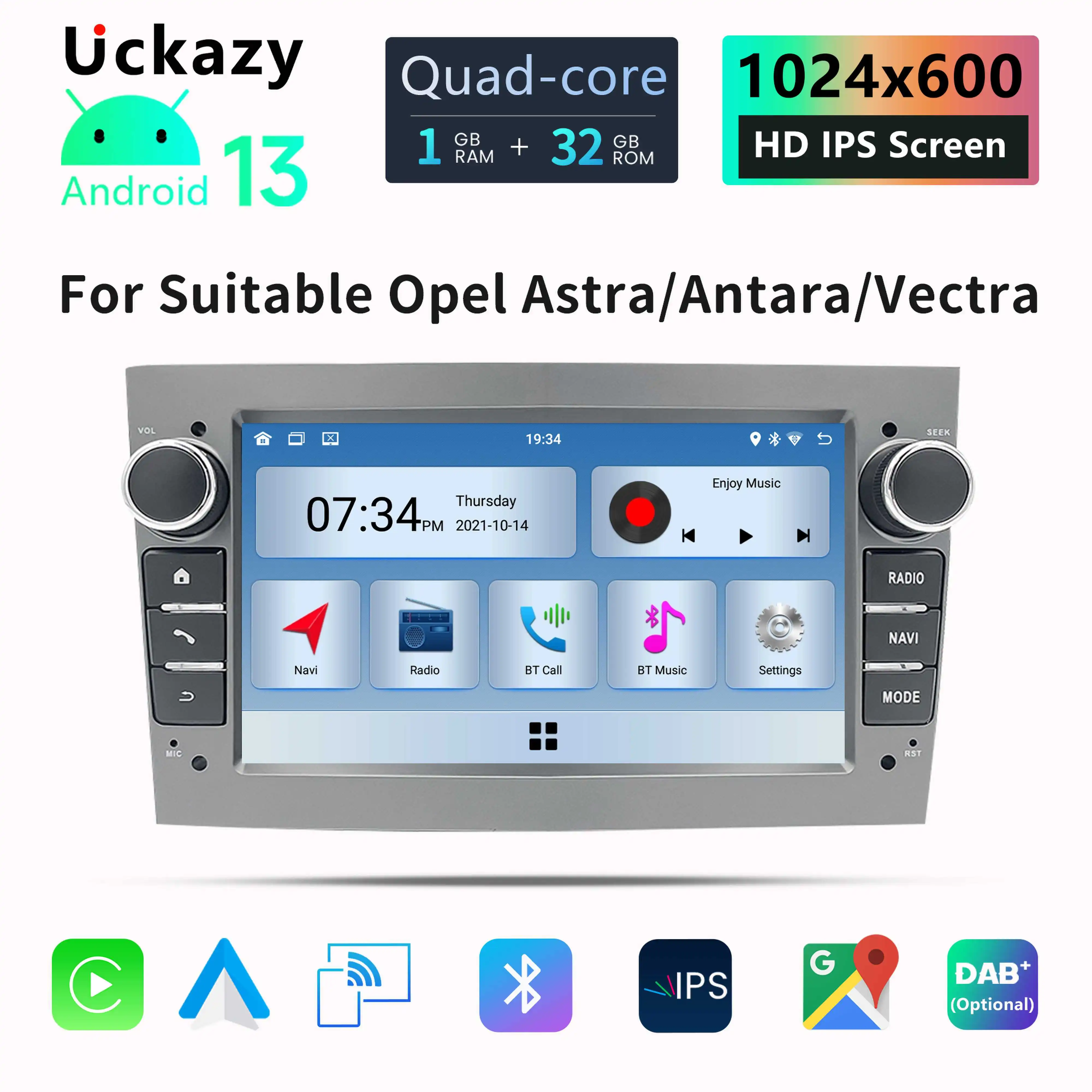 2 din Android 13 Car Radio For Opel Vectra C Zafira B Corsa D C Astra HG Jvivaro Meriva Multimedia Stereo Head Unit  NaviCarplay