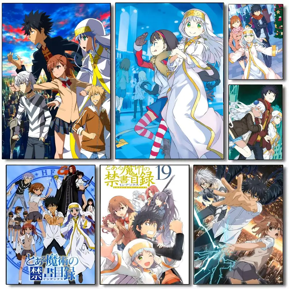 A Certain Magical Index Poster Sticky Painting Prints Wall Art Waterproof Home Living Bed Room Bar Cafe Aesthetic Decor