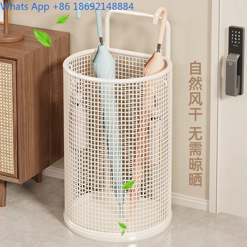 Umbrella Stand Floor Type Water Drainage Holder for Entryway Lobby Storage Bucket