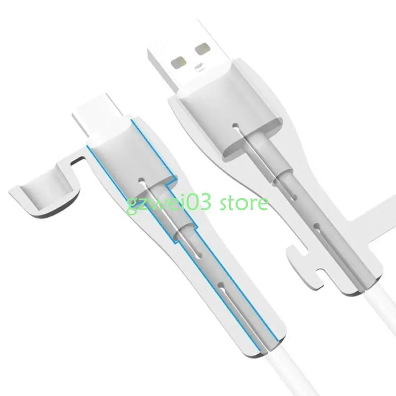 

Y8AC Data Cable Protectors Silicone Cord Saver Cable Winder Protective Cover Charging
