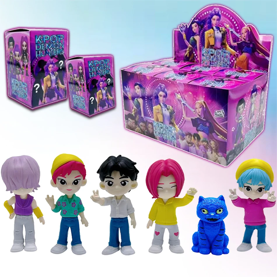 Caja ciega de la serie Kpop Demon Hunters de Anime, serie Saja Boys Qin Yu Mystic Abi figura, decoración de escritorio, juguete para regalo para seguidores