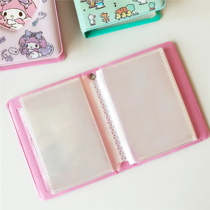 Kawaii Sanrio Storage Photo Album Gift  Kuromi  Cinnamoroll Truck Card Binder 3-Inch Card Holder Mini Toys Gift for Kids Anime