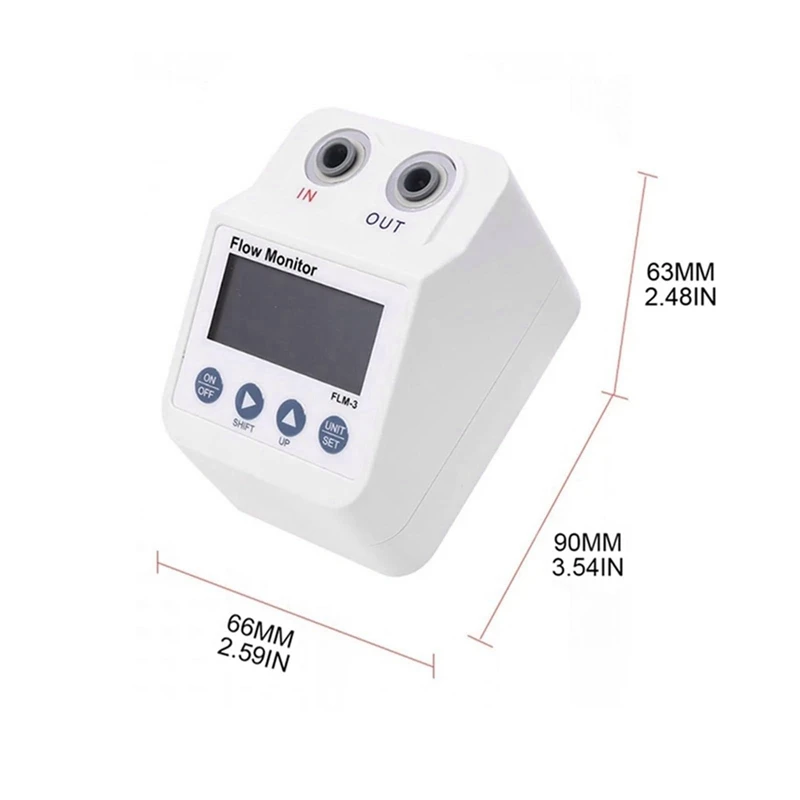 Digital Display Filter Water Flow Meter With Electronic Digital Display Monitor Filter Water Flow For Liquids Measuring