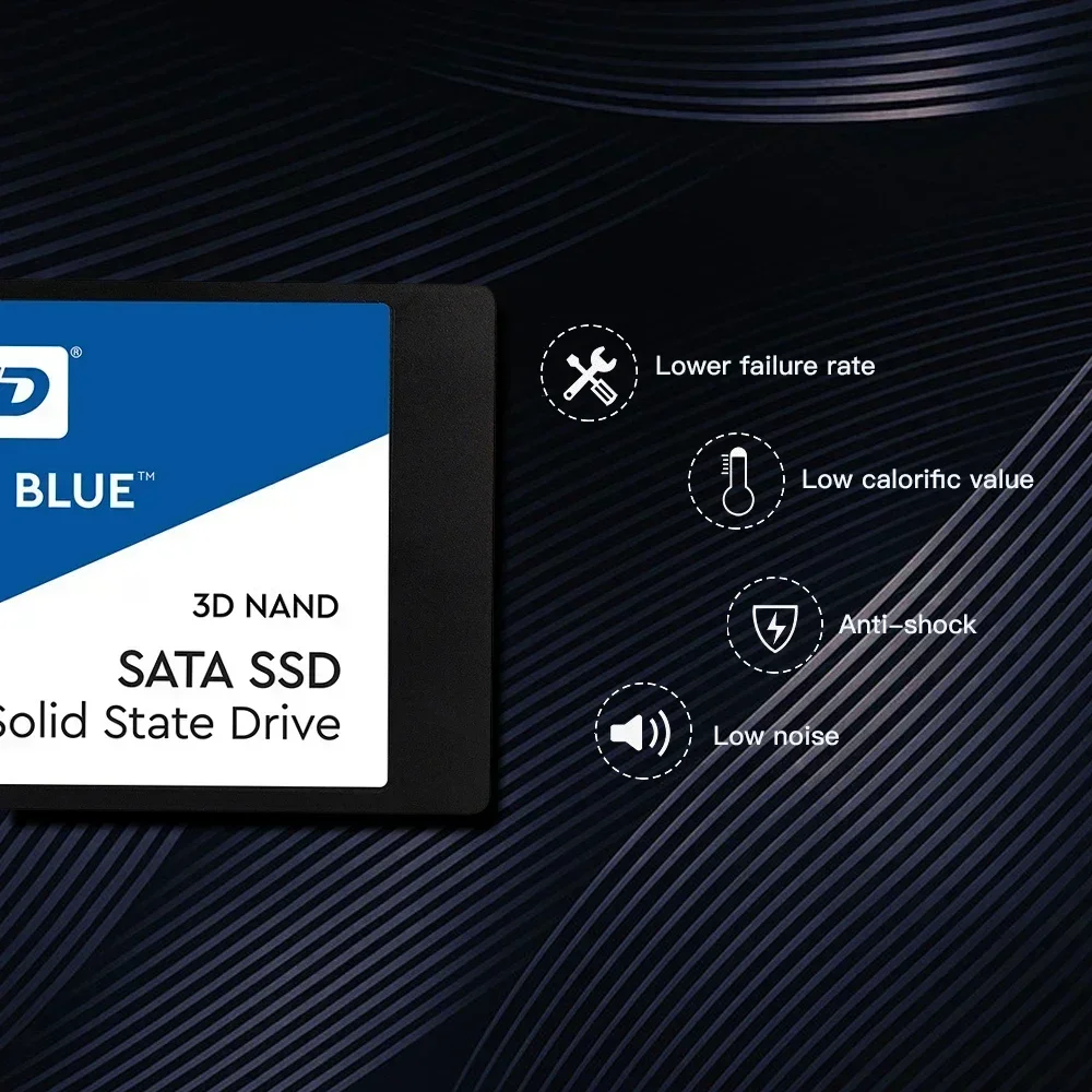 Оригинальный синий SSD SA510 3D NAND Внутренний твердотельный Накопитель SSD SATA III 6 Гб/с 2,5 "500 ГБ 1 ТБ 2 ТБ 4 ТБ жесткий диск для ПК Loptop 2024