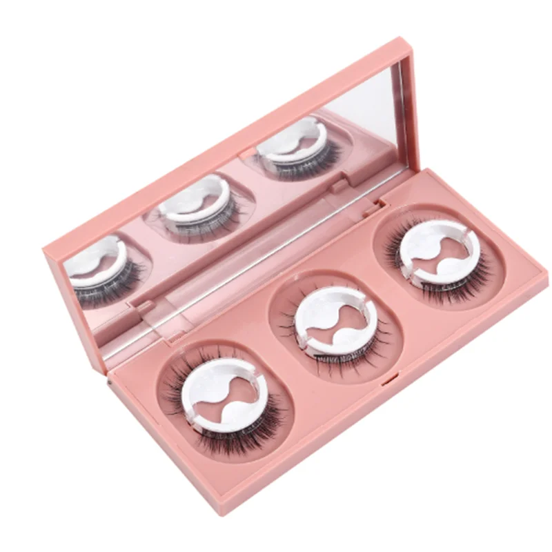 Little Devil Quick-On Self-Adhesive Temperature-Sensitive False Eyelashes 3 Pairs Set for Easy Application And Instant Look