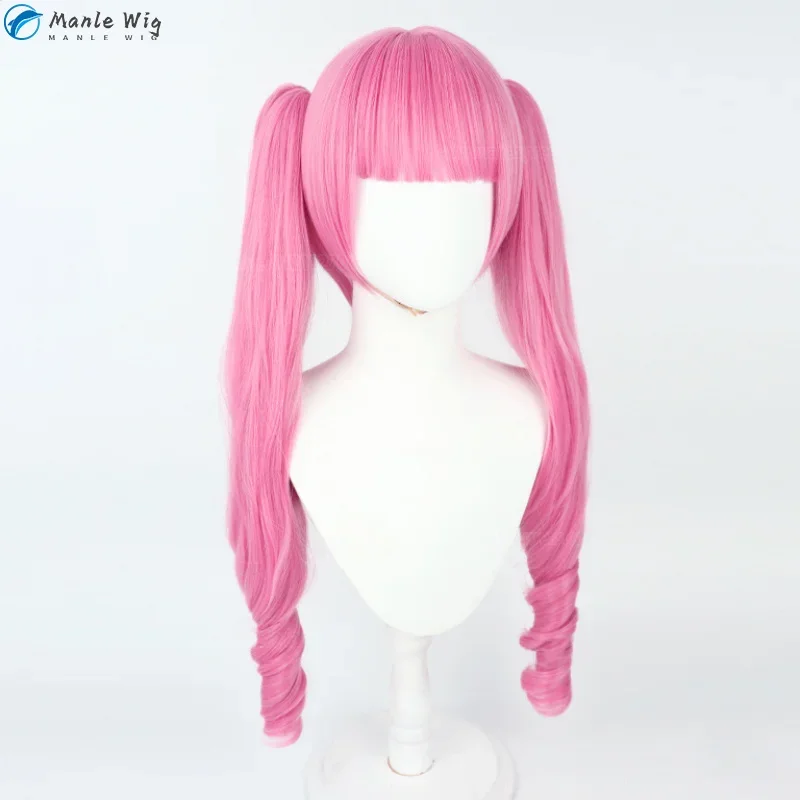 2 Type Perona Cosplay Wig Anime Perona Wigs Pink 80cm Long Curls Heat Resistant Hair Party Cute Woman Wigs Wig Cap