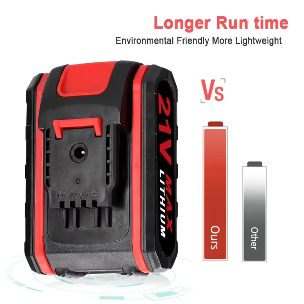 MDKSLS 2026 New 21V 3000mAh Rechargeable Lithium Battery Suitable for Electric Drills, Chainsaws, Pruning Shears, Etc.