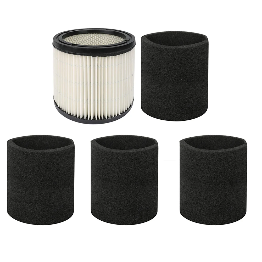 Фильтрующий картридж 90350 и пенопластовый фильтр 90585, подходит для магазина-Vac 5 галлонов и мокрых сухих Vacs, совместим с деталями