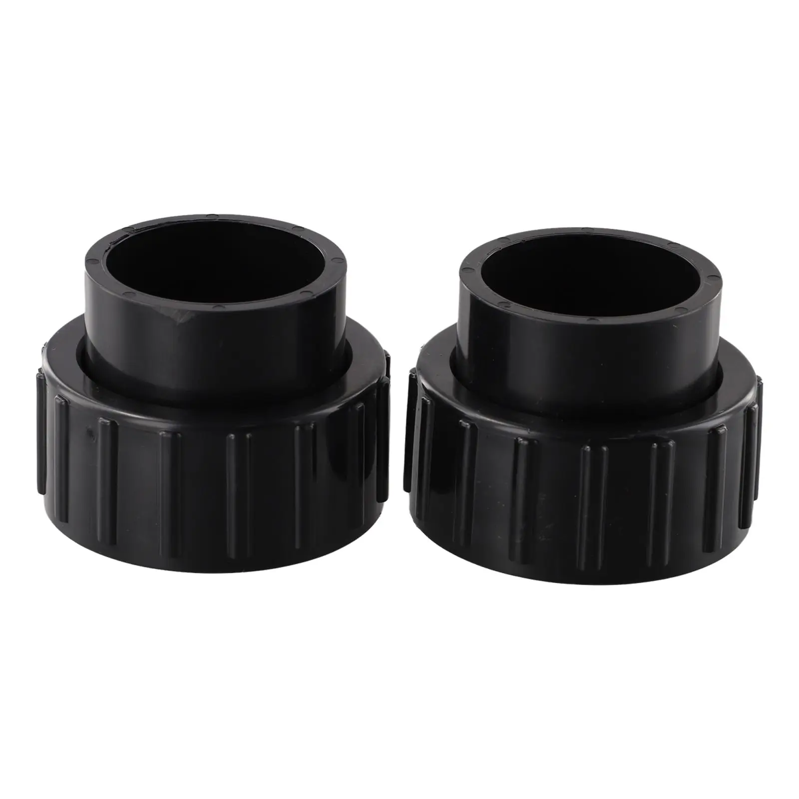 Spa Pump Connectors 2 Pcs Black Easy Installation PVC Parts Replacement Home Practical For Superflo Inground Pool