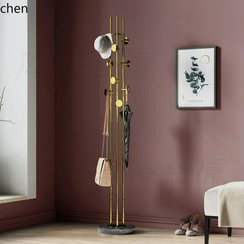 Light Luxury High-end Stainless Steel Titanium Gold Coat Rack Bedroom Clothes Display RackN9