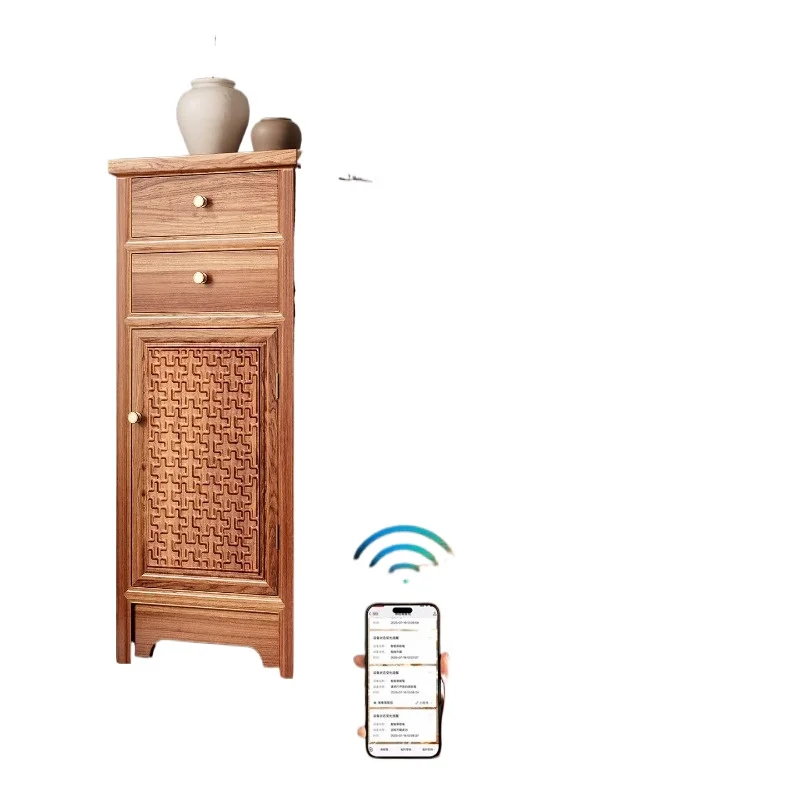 Household smart bedside table, large integrated hidden large entrance cabinet