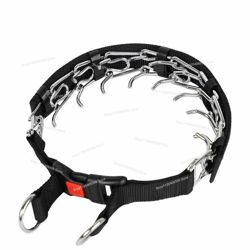For Dog Training Stimulation Chain Black Cloth Strap Velcro Dog Training Chain Removable  Collar Pet Supplies