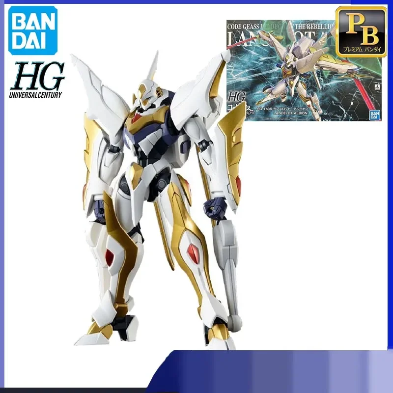 

BANDAI HG 1/35 ANIME ACTION FIGURE CODE GEASS LELOUCH OF THE REBELLION LANCELOT ALBION TOYS MODEL HIGHLY PLAYABLE ASSEMBLY TOYS