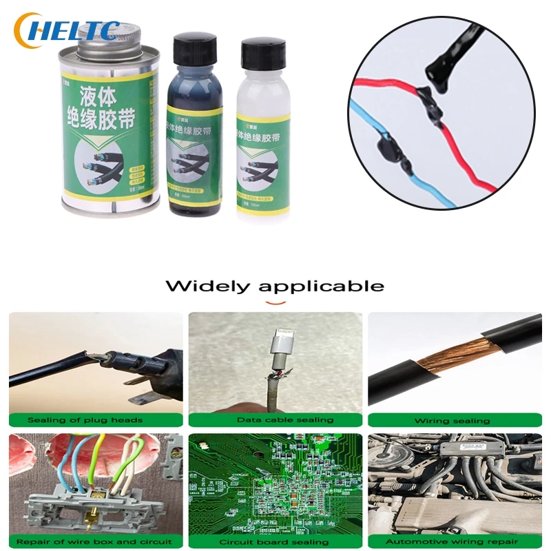 

100/260ML Liquid Waterproof Tape Insulating Tape Rubber Electrical Wire Cable Coat Fix Line Glue Liquid Insulation Paste Sealant