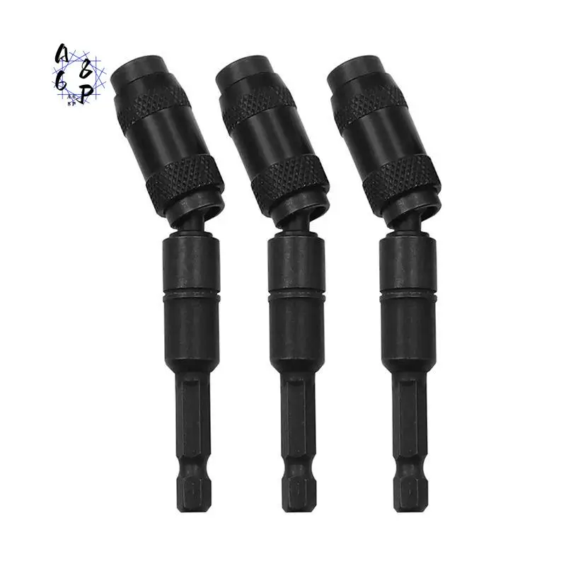 A68P-3Pcs Porte-embouts magnétique pivotant, support magnétique pour embouts rotatifs, porte-embouts de tournevis flexible à dégagement rapide
