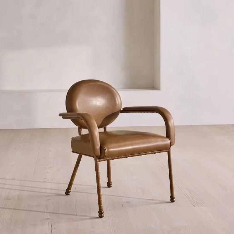 2026 Deluxe Villa Dining Chair Round Back Tall Armchair