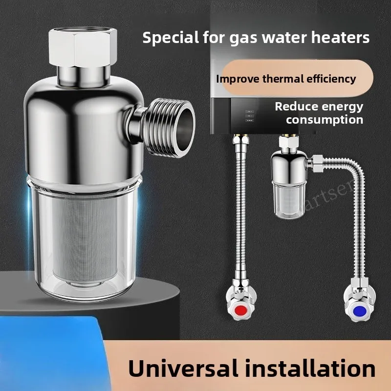 Stainless Steel Filter Front Filter Household Inlet Tap Water Shower Anti-Scale Purifier Filter Drinking Water