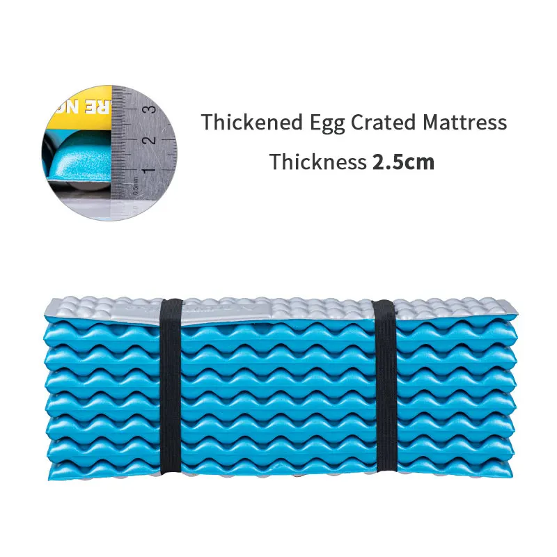 Naturehike R2.5 Moisture-proof Mat Folding Thickened Egg Nest Sleeping Pad Outdoor Camping Tent Aluminum Film Foam Mattress