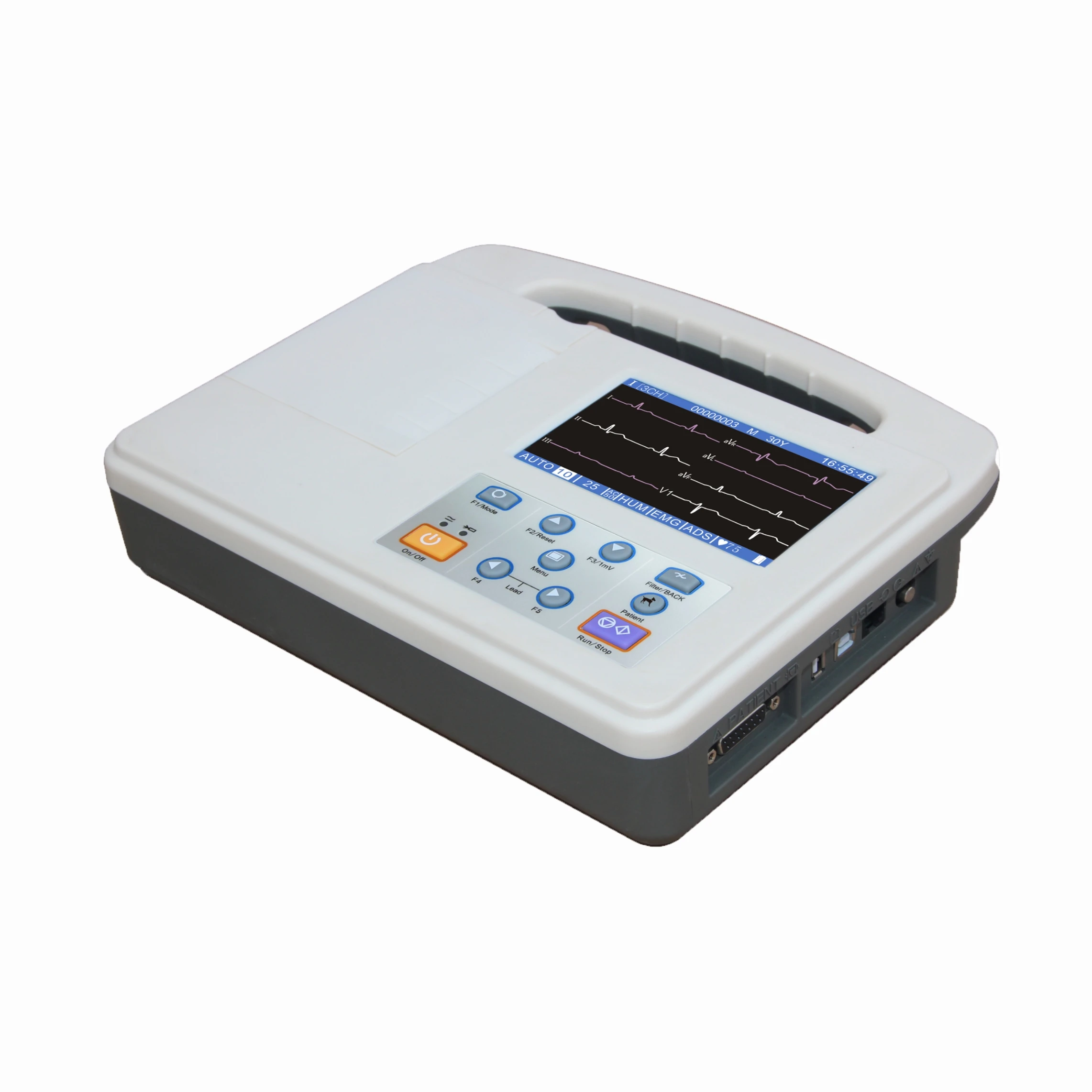 Meditech Three Channel Electrocardiograph Veterinary Portable Ecg Machine