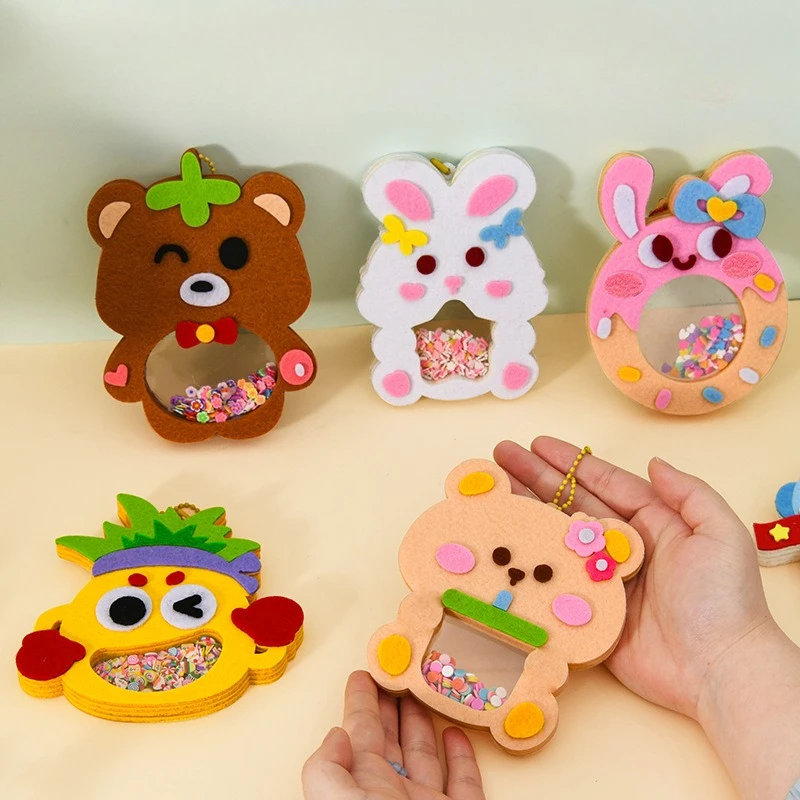 

Мультяшная фетровая карта-качалка, набор материалов «сделай сам», детские подарки ручной работы, подвески из нетканого материала «сделай сам», игрушки для девочек, игрушки Монтессори