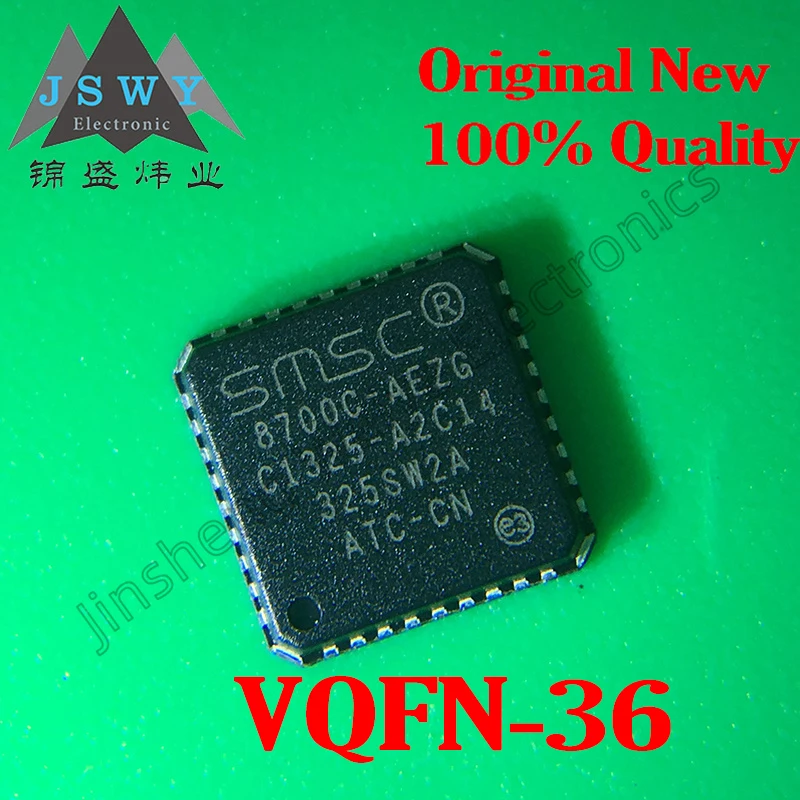 2 pieces LAN8700C-AEZG-TR parts mark 8700C-AEZG 100% brand new imported original driver chip IC QFN36 free shipping