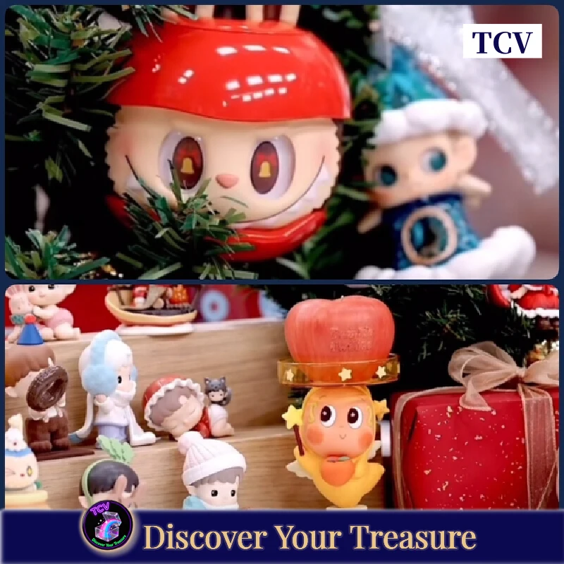 

Tcv Popmart Apple Of My Eye Series слепая коробка Фигурки Звездная ночь Sp Labubu Светящаяся модель Mystery Box Рождественский подарок