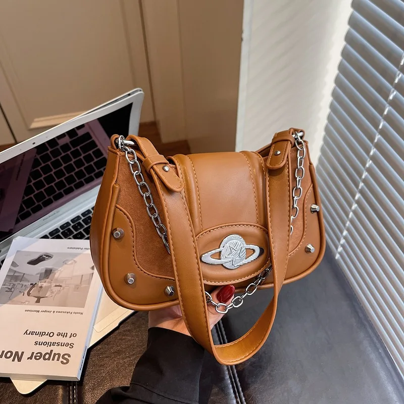 

2025 Fall Vintage Underarm Bag Niche Shoulder Purse for Women Retro Crossbody Tote Minimalist Day-to-Night Bag Casual Sling Bag​