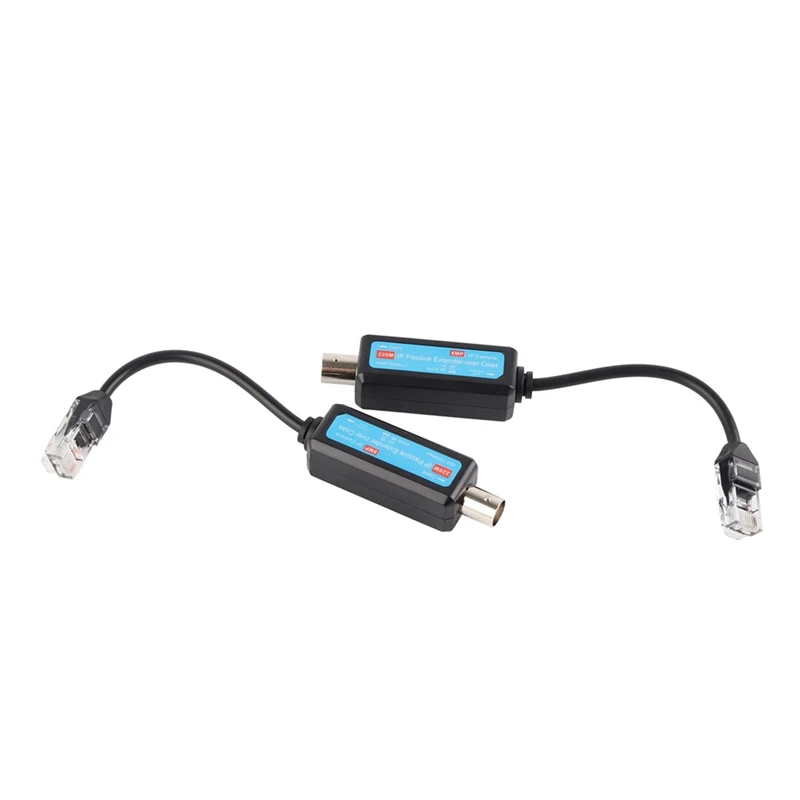 Super Sale 1Pair 10/100Mbps 1CH Passive IP Network Coaxial Transmitter Receiver Extender over Coax Stable Transmission