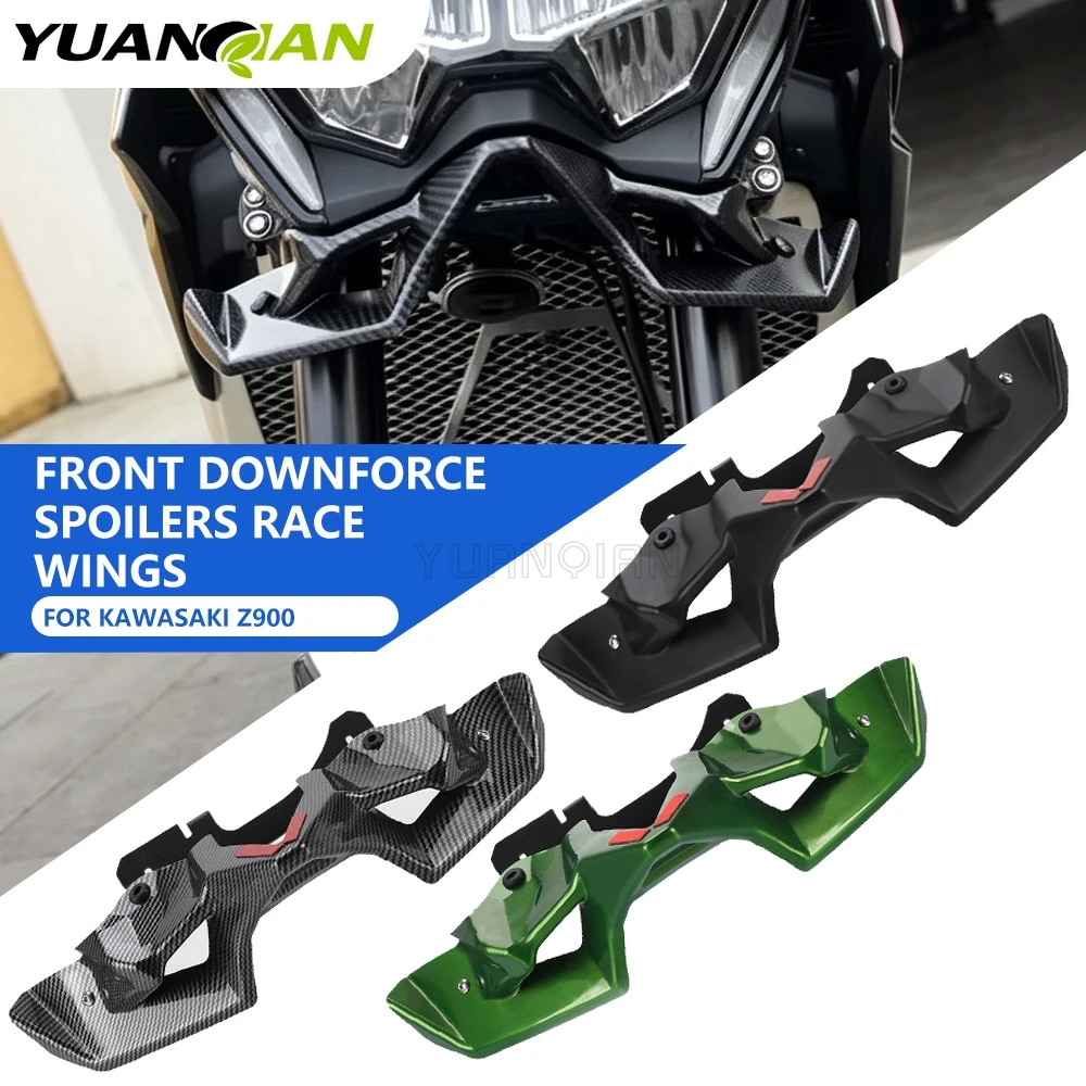 Z900 For Kawasaki Z900 Z 900 2020 2021 2022 2023 2024 Motorcycle Accessories CNC Front Spoiler Winglet Aerodynamic Wing Spoiler