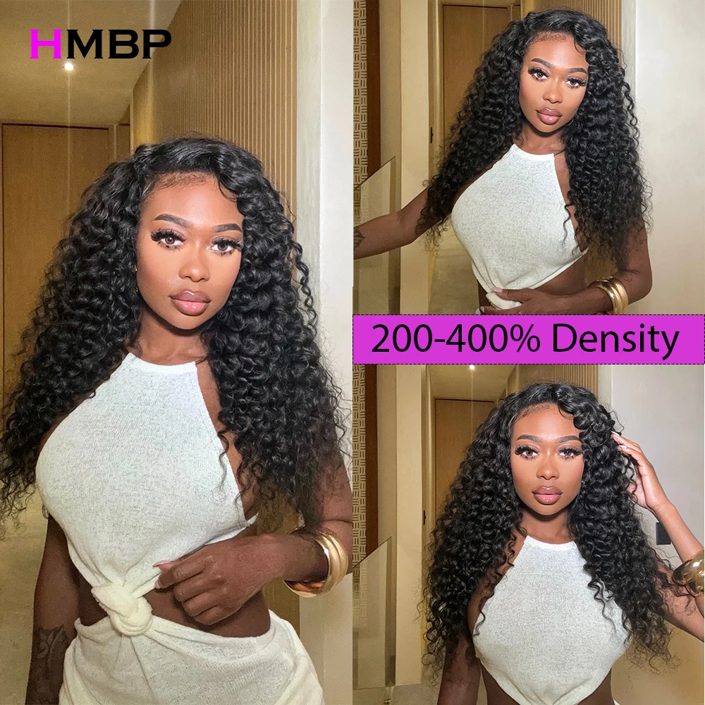 400 Density Water Wave 13x4/13x6 Lace Frontal Wig Hd Transparent Lace Human Hair Pre Plucked Brazilian Human Hair Wigs For Woman